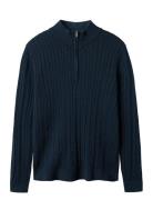 Nlmhabel Ls Half Zip S Knit Tops Knitwear Pullovers Navy LMTD