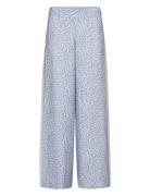 Mmcharbel Saku Pant Bottoms Trousers Wide Leg Blue MOS MOSH