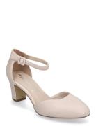Women Court Shoe Shoes Heels Pumps Classic Cream Tamaris