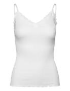 Rwbeatha Sl Regular Singlet Top Tops T-shirts & Tops Sleeveless White ...