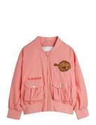 Flundra Nylon Baseball Jacket Emb Ohut Takki Kuoritakki Pink Mini Rodi...