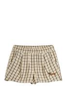Gingham Yd Woven Shorts Bottoms Shorts Beige Mini Rodini