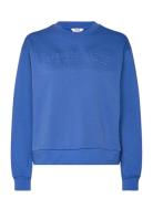 Remey Emb-M Tops Sweat-shirts & Hoodies Sweat-shirts Blue MbyM