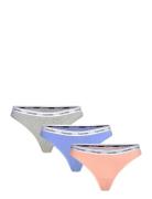 Thong 3Pk Stringit Alusvaatteet Blue Calvin Klein