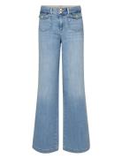 Mmcolette Grendel Jeans Bottoms Jeans Wide Blue MOS MOSH