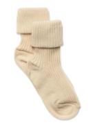 Cotton Rib Baby Socks Sukat Beige Mp Denmark