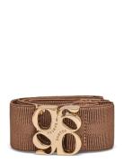 D6 Motif Logo Tape Belt Gold Vyö Beige Dante6