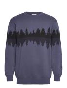 Shoreline Knit Tops Knitwear Round Necks Navy Makia