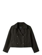 Nkfmadelin Trench Coat Short Ohut Takki Kuoritakki Black Name It