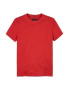 Essential Cotton Reg Fit Tee Ss Tops T-shirts Short-sleeved Red Tommy ...
