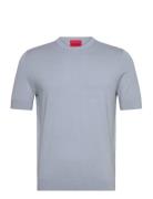 San Carl-Cv Tops T-shirts Short-sleeved Blue HUGO