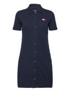 Tjw Badge Pique Polo Dress Lyhyt Mekko Navy Tommy Jeans