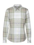 Barbour Bredon Check Tops Shirts Long-sleeved Khaki Green Barbour