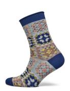 Karoline Socks Lingerie Socks Regular Socks Navy Mp Denmark