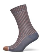 Megan Socks Lingerie Socks Regular Socks Blue Mp Denmark