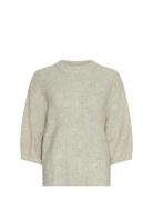 Mschhila Hope 2/4 Pullover Tops Knitwear Jumpers Cream MSCH Copenhagen