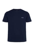 Basic Tee Tops T-shirts Short-sleeved Navy 7 DAYS Active