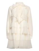 Yaseloise Ls Dress - D2D Lyhyt Mekko Cream YAS