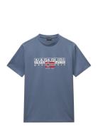 S-Aylmer Tops T-shirts Short-sleeved Blue Napapijri