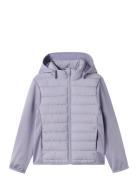 Nknmio Hybrid Jacket Fo Tb Toppatakki Purple Name It