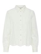 Yasluma Ls Shirt S. Noos Tops Blouses Long-sleeved Cream YAS