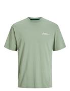 Jjbeau Tee Ss Crew Neck Tops T-shirts Short-sleeved Green Jack & J S