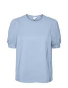 Vmkerry 2/4 O-Neck Top Vma Jrs Tops T-shirts & Tops Short-sleeved Blue...