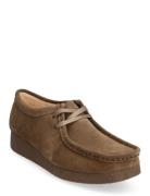 Wallabeeevosh D Nauhakengät Matalapohjaiset Kengät Khaki Green Clarks