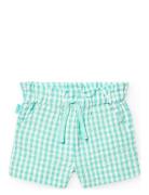 Poplin Bermuda Shorts Check Bottoms Shorts Green Boboli