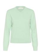 Wallisiw V-Neck Pullover Tops Knitwear Jumpers Green InWear