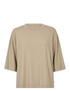 Mmtash O-Ss Spring Tee Tops T-shirts & Tops Short-sleeved Beige MOS MO...