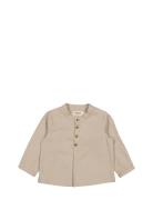 Totoro Tops Shirts Long-sleeved Shirts Beige MarMar Copenhagen