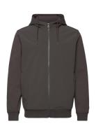 Softshell Hybrid Zip Through Hoodie Tops Sweat-shirts & Hoodies Hoodie...