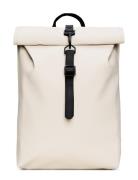 Rolltop Rucksack Mini W3 Reppu Laukku Beige Rains