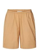 Norah Shorts - Poplin Bottoms Shorts Casual Shorts Beige STUDIO FEDER