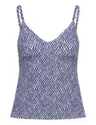 Tidra Wirefree T-Shirt Tankini Tankini Uima-asu Blue Femilet