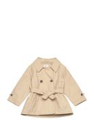 Buttons Trench Waistcoat Ohut Takki Kuoritakki Beige Mango