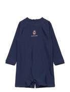 Polo Bear Rash Guard Shortall Uimapuku Uima-asut Navy Ralph Lauren Bab...