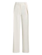 Soft Seersucker Wide Leg Bottoms Trousers Wide Leg White Calvin Klein