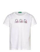 T-Shirt Tops T-shirts Short-sleeved White United Colors Of Benetton