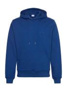 Orbit Emb Hoodie Tops Sweat-shirts & Hoodies Hoodies Blue Daily Paper