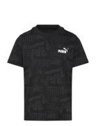 Mid90S Aop Tee B Sport T-shirts Short-sleeved Black PUMA