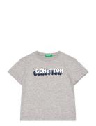 T-Shirt Tops T-shirts Short-sleeved Grey United Colors Of Benetton