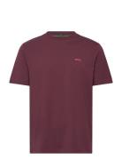 Tee Sport T-shirts Short-sleeved Burgundy BOSS