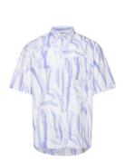 Aaron Ss Shirt Designers T-shirts Short-sleeved Blue WOOD WOOD