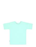 Unisex Long T-Shirt Tops T-shirts Short-sleeved Blue Gugguu