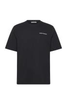 Wwbobby Tops T-shirts Short-sleeved Black WOOD WOOD