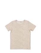 Leo Tee Ss Tops T-shirts Short-sleeved Beige MarMar Copenhagen