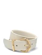 Oval Buckle Belt Vyö White Mango