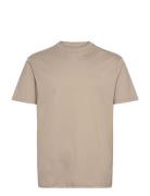 T-Shirt Tops T-shirts Short-sleeved Beige Armani Exchange